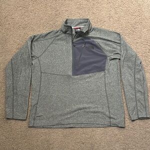 The North Face Men's Gray Quarter-Zip Jacket